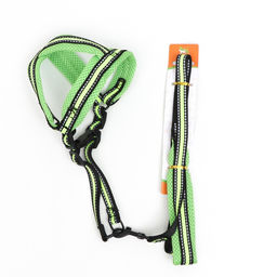 Комплект амуниции светоотражающий с мягкими шлейкой и ручкой, поводок 120 х 1,5 см, ОШ 35-53 см, жёл - Пижон фото 11
