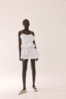 Minifalda con cintura nido de abeja - H&m фото 3