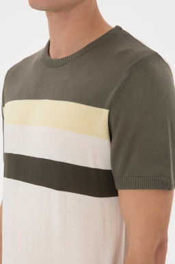 Erkek Slim Fit Bisiklet Yaka Haki Ti__rt Sepette S_rpriz _ndirim - U.s. polo assn фото 7