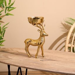 Подсвечник «Олень», 19×12×28 см, алюминий