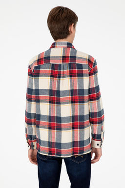 Мужская темно-синяя рубашка с длинным рукавом - U.s. polo assn фото 5