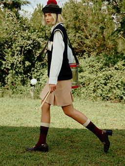 Beli Fermuarl? D?z Pileli Kad?n Etek