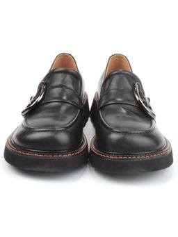 03-DYX02-4 BLACK Лоферы женские (натуральная кожа)