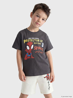 Spider-Man Bask?l? Erkek ?ocuk Ti??rt