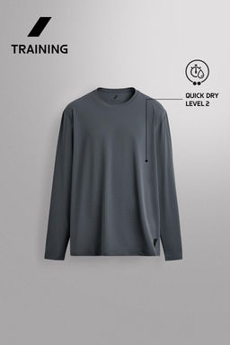 CAMISETA T?CNICA B?SICA  MANGA LARGA / Azul / Acero - Zara фото 9
