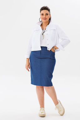 Юбка ANELLI 1410 туманная заря  фото 4