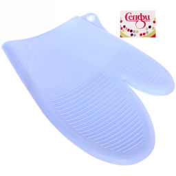 Цена за 2 шт. Прихватка варежка силиконовая "Macarons" 21см