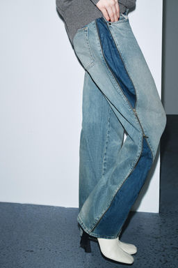 ZW COLLECTION MID-WAIST JEANS WITH ZIPS LIMITED EDITION - Zara фото 5