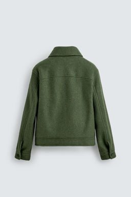 WOOL BLEND JACKET WITH POCKETS - Zara фото 8