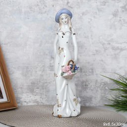 Статуэтка Дама с цветами 30 см / XH-0817 /уп 24/ - Галеонтрейд фото 2