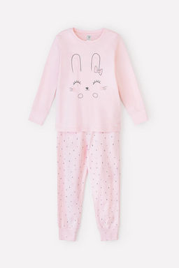 К 1541/24/бежево-розовый,штрихи пижама дет