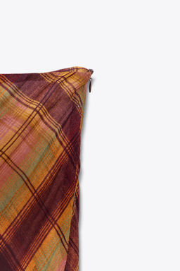 ZW COLLECTION CHECK LONG SKIRT - Zara фото 5