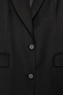 LONG COAT WITH SHOULDER PADS - Zara фото 9