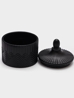 Сахарница Доляна Chess. King, 400 мл, 10.5×13.7 см, стекло, чёрная