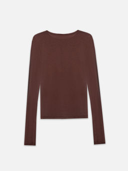 Лонгслив женский коричневый - Mark formelle фото 8