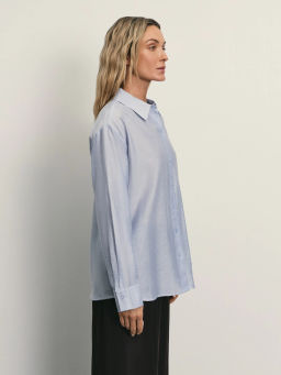 Блузка прямого кроя с содержанием льна / Zarina фото 4