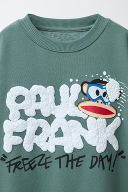 PAUL FRANK ® RAISED SLOGAN SWEATSHIRT - Zara фото 3