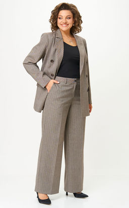 Костюм БелЭльСтиль 848/601 елочка коричневая  фото 7