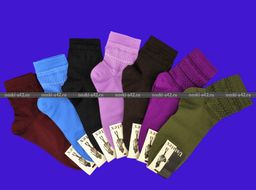 Цена за 10 пар. ЮстаТекс носки женские 2с37 тонкая шерсть с лайкрой 23-25