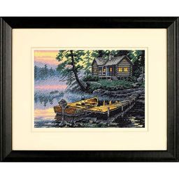 Набор для вышивания DIMENSIONS 65091 Утро на озере 17 x 12 см