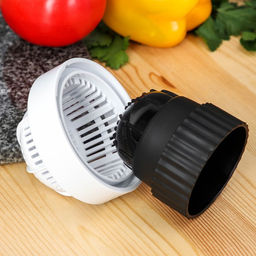 Овощерезка универсальная Magistro Vegan pro, 7 насадок, 10×10×25 см, чёрно-белая