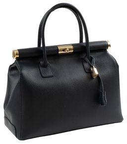 Сумка женская Sefaro из телячьей кожи зернистая выделка синяя большая