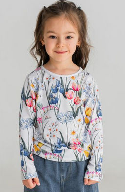 Дизайнерский детский лонгслив SAHAR art lab