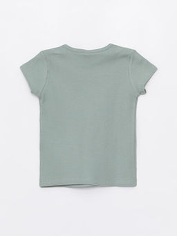 Bisiklet Yaka K?sa Kollu Bask?l? Erkek Bebek ?ortlu Pijama Tak?m?