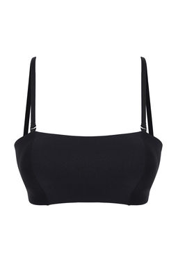 TRENDYOLMILLA Siyah Micro Balensiz Kapl? C?kar?labilir Ip Ask?l? Bandeu Orme Sutyen THMSS25SU00003  фото 5