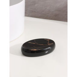 Набор для ванной SAVANNA Молния, 4 предмета, мыльница, дозатор для мыла, 2 стакана, чёрный  фото 6