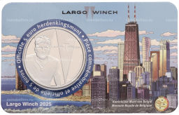 Монета 5 евро 2025 года Бельгия Ларго Винч (в блистере)