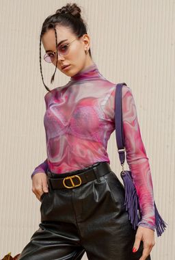 Водолазка-гольф из сетки 56.8.5