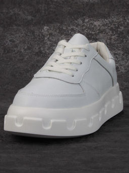 05-PDXL102-1 WHITE Кроссовки женские (натуральная кожа)