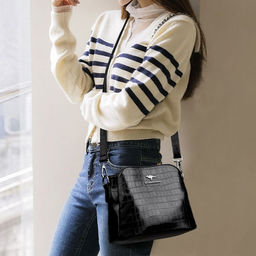 KAIDIFEINIROO Сумка женская с двумя ремнями 8172 фото 45