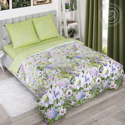 Постельное бельё Полянка (бязь премиум) Семейный/Пододеяльник: 2 шт. - 215*143; Простыня: 1 шт. - 220*240; Наволочка: 2 шт. - 70*70; Премиум