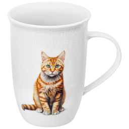 Кружка 450 мл 12*9*12,5 см "Кот Борис", NEW BONE CHINA