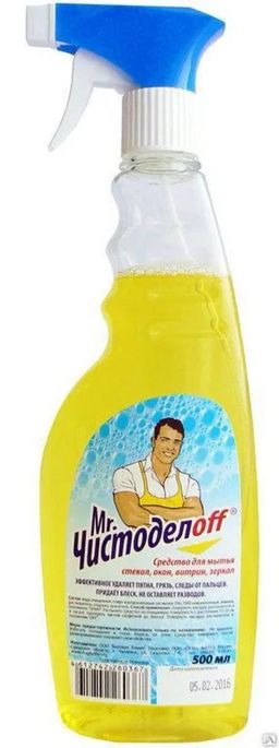 MR.ЧИСТОДЕЛОFF ср-во д/стекол с триггером 500мл Лимон