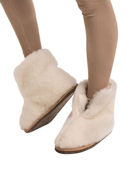 Чуни домашние РОДИНА, цвет карамель - Woollamb фото 20