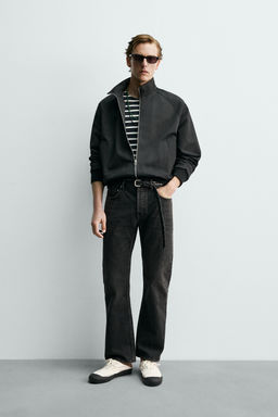 CAZADORA REGULAR FIT ALGOD?N - LANA AARON LEVINE X ZARA / Negro