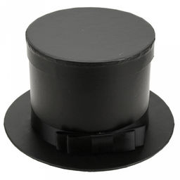 Коробка подарочная д22(15,5)х12,5см "Шляпа" черный (Китай)