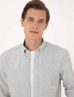 Ye_il Slim Fit Uzun Kollu G_mlek - Pierre cardin фото 2