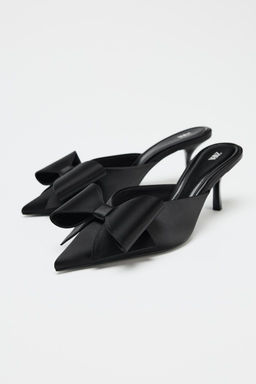 BOW HIGH-HEEL MULES - Zara фото 2