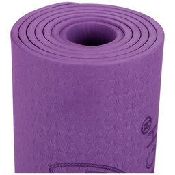 Коврик для йоги Sangh Flowers, 183х61х0,6 см, цвет фиолетовый  фото 7