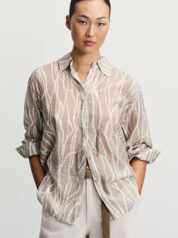 Блузка из вискозы с принтом / Zarina