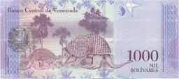 Банкнота 1000 боливар 2017 года Венесуэла