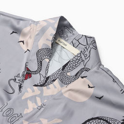 Халат домашний KAFTAN «Дракон», размер 52-54, серая