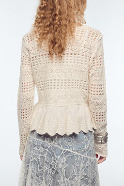 MATCHING POINTELLE KNIT CARDIGAN - Zara фото 4