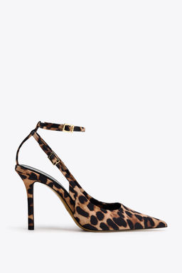 ANIMAL PRINT SLINGBACK HIGH HEELS - Zara фото 15