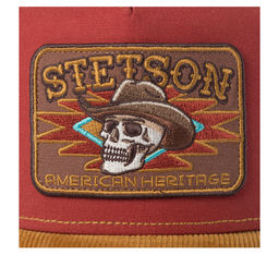 Бейсболка STETSON арт. 7741106K TRUCKER CAP SKULL (кирпичный / горчичный)  фото 4