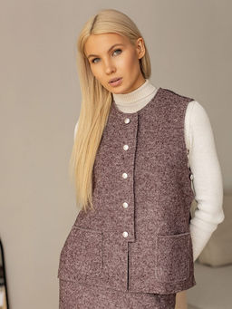 Жилет женский шерсть 60%, вискоза 40% - Волтри фото 10